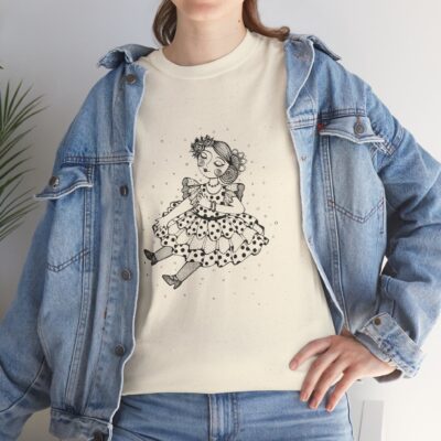 "Muñeca Flamenca" Camiseta de algodón Unisex - Imagen 2